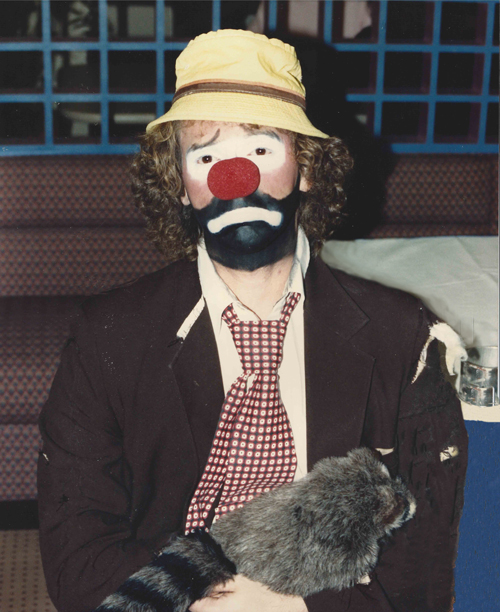 Dan Barbatti in his clown costume
